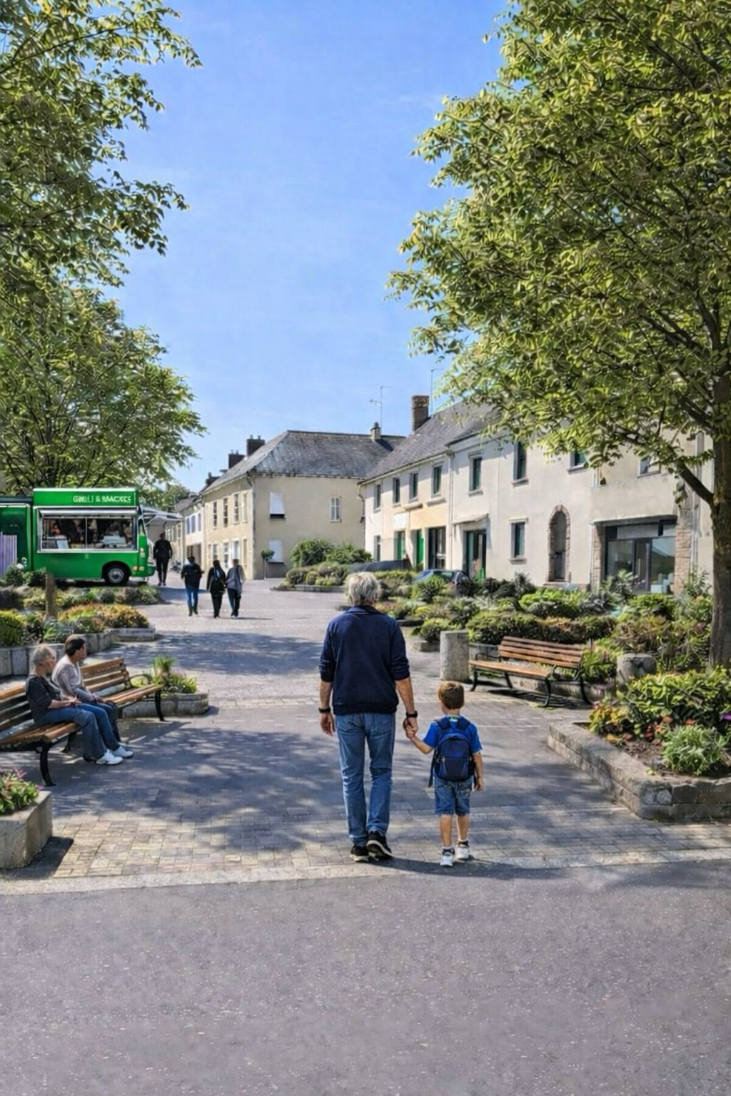 Aménagement piétonnier aux abords de l'église